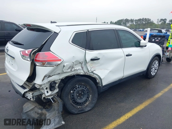 2016 Nissan Rogue SV with VIN KNMAT2MT6GP603967, listed as a IAAI auction lot 41902353 with 126,938 mi miles. Bid and sale history available at carsss.com. Image 4.