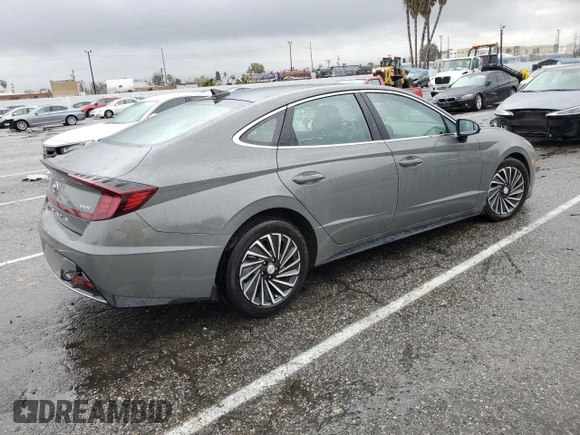 2021 Hyundai Sonata Hybrid Limited with VIN KMHL54JJ6MA020438, listed as a Copart auction lot 43614463 with 34,002 mi miles. Bid and sale history available at carsss.com. Image 3.