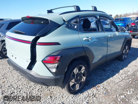 2024 Hyundai Kona SEL with VIN KM8HBCAB4RU162309, listed as a IAAI auction lot 41355222 with 9,264 mi miles. Bid and sale history available at carsss.com. Image 4.