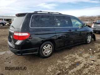 2006 Honda Odyssey TOURING with VIN 5FNRL38876B069580, listed as a Copart auction lot 47359635 with 206,372 mi miles and Salvage Title. Bid and sale history available at carsss.com. Image 3.