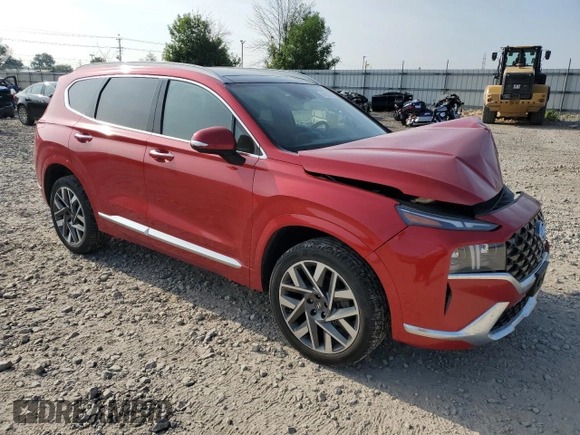 2023 Hyundai Santa Fe Calligraphy with VIN 5NMS5DAL1PH492414, listed as a Copart auction lot 64307095 with 62,011 mi miles and Non repairable. Bid and sale history available at DreamBid. Image 4.