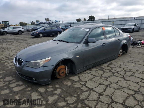 2006 BMW 5 Series 550i with VIN WBANB53576CP00817, listed as a Copart auction lot 84458944 with 165,542 mi miles and Non Repairable. Bid and sale history available at DreamBid. Image 1.