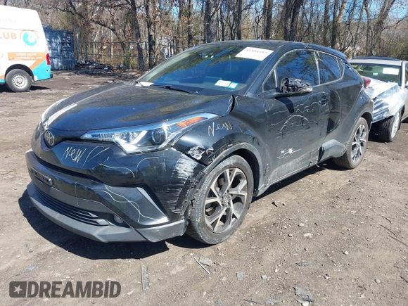 2019 Toyota C-HR XLE with VIN JTNKHMBXXK1019814, listed as a IAAI auction lot 41884485 with 53,101 mi miles. Bid and sale history available at carsss.com. Image 17.