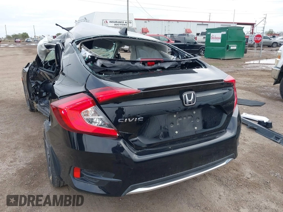 2020 Honda Civic EX-L with VIN 19XFC1F74LE017603, listed as a IAAI auction lot 41400143 with 34,633 mi miles and . Bid and sale history available at DreamBid. Image 3.