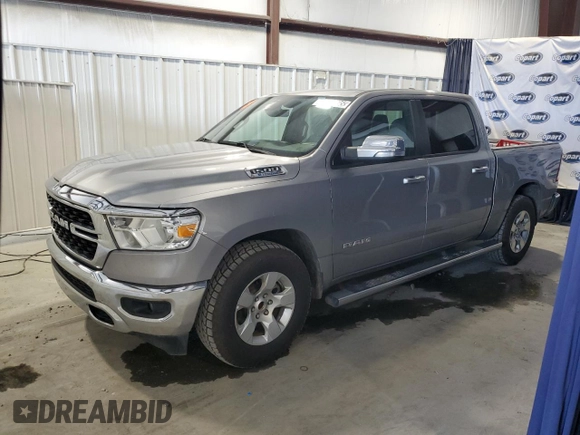 2022 Ram 1500 Big Horn with VIN 1C6RREFG4NN325881, listed as a Copart auction lot 60715695 with 93,313 mi miles and Clean title. Bid and sale history available at DreamBid. Image 1.
