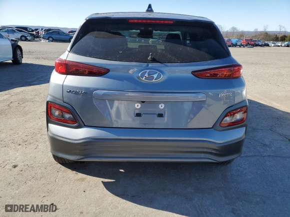 2021 Hyundai Kona Electric SEL with VIN KM8K23AG7MU124390, listed as a Copart auction lot 87386694 with NaN miles and Salvage Title. Bid and sale history available at carsss.com. Image 6.