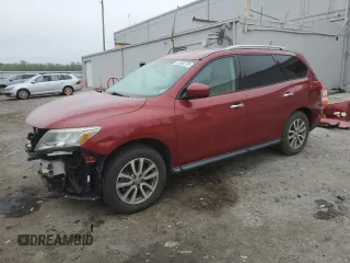 2015 Nissan Pathfinder Platinum with VIN 5N1AR2MN2FC621111, listed as a Copart auction lot 61082795 with 133,467 mi miles and Salvage title. Bid and sale history available at DreamBid. Image 1.