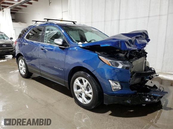 2021 Chevrolet Equinox Premier z VIN 2GNAXNEV3M6138086, wystawiony jako Copart lot #41781105 z przebiegiem 18 008 mil mil oraz Szkoda całkowita • Salvage title. Historia ofert i sprzedaży dostępna na DreamBid. Obrazek 4.