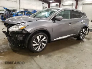 2018 Nissan Murano Platinum with VIN 5N1AZ2MH7JN163055, listed as a Copart auction lot 52533705 with 78,816 mi miles and Salvage Title. Bid and sale history available at carsss.com. Image 1.