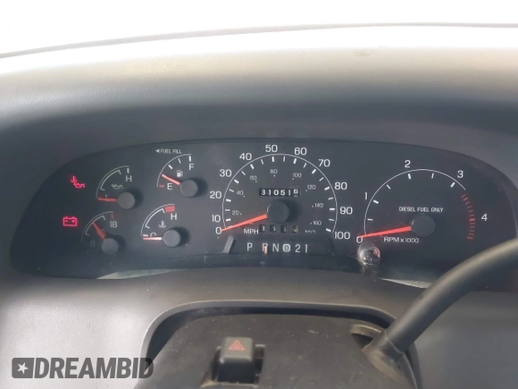 2000 Ford F-250 XL with VIN 1FTNX21F4YEC30722, listed as a IAAI auction lot 41409384 with 310,516 mi miles and . Bid and sale history available at DreamBid. Image 7.