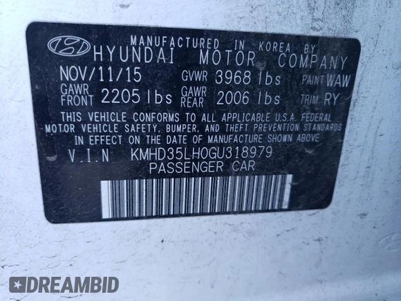 2016 Hyundai Elantra GT with VIN KMHD35LH0GU318979, listed as a Copart auction lot 77449704 with 100,229 mi miles and Salvage Title. Bid and sale history available at carsss.com. Image 14.