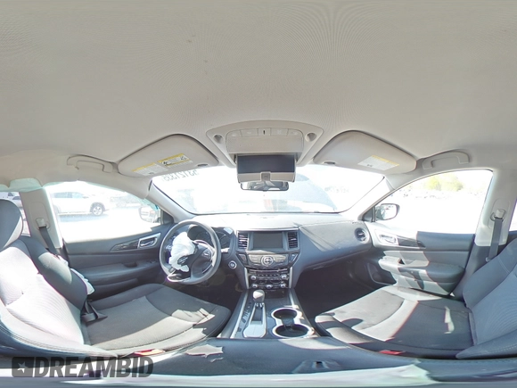 2020 Nissan Pathfinder S with VIN 5N1DR2AN4LC618367, listed as a Copart auction lot 53121335 with 46,683 mi miles and Salvage title. Bid and sale history available at DreamBid. Image 14.