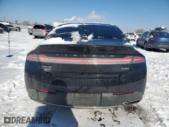 2017 Lincoln MKZ Hybrid Premiere with VIN 3LN6L5KU6HR636508, listed as a Copart auction lot 45220645 with Not Provided miles and Salvage Title. Bid and sale history available at carsss.com. Image 6.