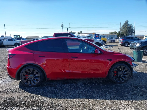 2023 Tesla Model Y Performance with VIN 7SAYGDEF5PF968855, listed as a IAAI auction lot 41499334 with 37,032 mi miles and . Bid and sale history available at DreamBid. Image 13.