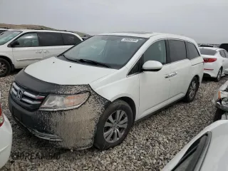 2014 Honda Odyssey EX-L with VIN 5FNRL5H60EB092613, listed as a Copart auction lot 48993705 with 160,421 mi miles and Clean Title. Bid and sale history available at carsss.com. Image 1.