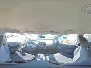 2015 Nissan LEAF SV with VIN 1N4AZ0CP4FC317702, listed as a Copart auction lot 54688805 with 80,491 mi miles and Salvage Title. Bid and sale history available at carsss.com. Image 14.