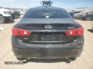2014 Infiniti Q50 Hybrid Sport with VIN JN1AV7AR5EM700580, listed as a Copart auction lot 42575395 with 152,518 mi miles and Salvage Title. Bid and sale history available at carsss.com. Image 6.