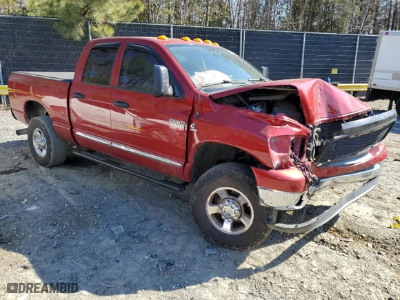 2008 Dodge Ram 2500 SLT with VIN 3D7KS28A88G227591, listed as a Copart auction lot 45920905 with 236,336 mi miles and Salvage Title. Bid and sale history available at carsss.com. Image 4.