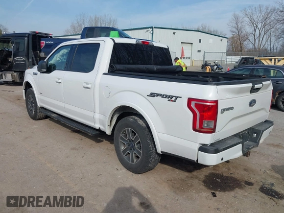2016 Ford F-150 XLT with VIN 1FTEW1EP4GFC58013, listed as a IAAI auction lot 41805781 with 164,385 mi miles. Bid and sale history available at carsss.com. Image 3.