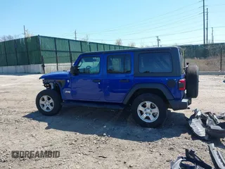 2019 Jeep Wrangler Unlimited Sport Altitude with VIN 1C4HJXDG6KW639189, listed as a IAAI auction lot 42044653 with 79,250 mi miles and . Bid and sale history available at DreamBid. Image 14.