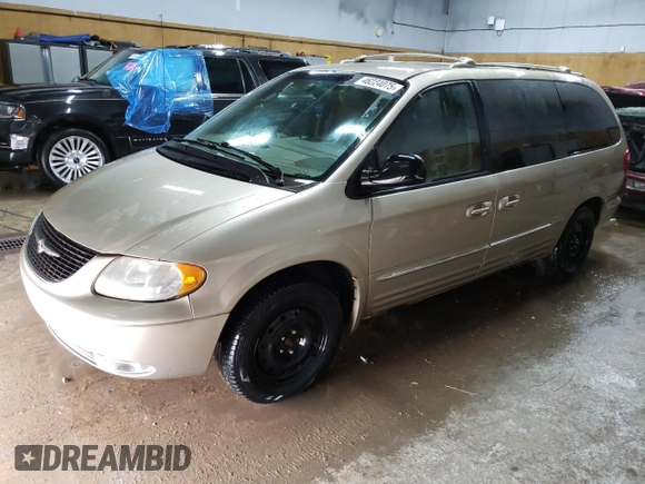 2002 Chrysler Town & Country Limited with VIN 2C8GP64L72R797145, listed as a Copart auction lot 46224075 with 161,003 mi miles and Clean Title. Bid and sale history available at carsss.com. Image 1.