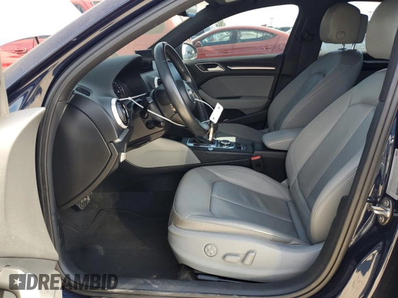 2017 Audi A3 Sedan Premium Plus with VIN WAUJ8GFF5H1058660, listed as a Copart auction lot 70348483 with 82,094 mi miles. Bid and sale history available at carsss.com. Image 7.