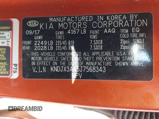 2018 Kia Soul ! with VIN KNDJX3AA5J7568343, listed as a IAAI auction lot 42086485 with 183,369 mi miles. Bid and sale history available at carsss.com. Image 9.