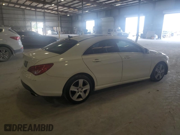 2015 Mercedes-Benz CLA 250 with VIN WDDSJ4EB5FN229380, listed as a Copart auction lot 51337535 with 132,527 mi miles and Salvage Title. Bid and sale history available at DreamBid. Image 3.