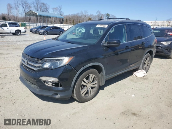 2018 Honda Pilot EX-L with VIN 5FNYF6H59JB018357, listed as a Copart auction lot 47534185 with 173,662 mi miles and Salvage Title. Bid and sale history available at carsss.com. Image 1.