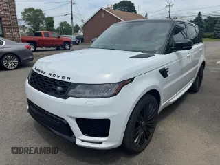 2019 Land Rover Range Rover Sport Dynamic with VIN SALWR2RE7KA863670, listed as a Copart auction lot 63642995 with 50,004 mi miles and Salvage title. Bid and sale history available at DreamBid. Image 1.
