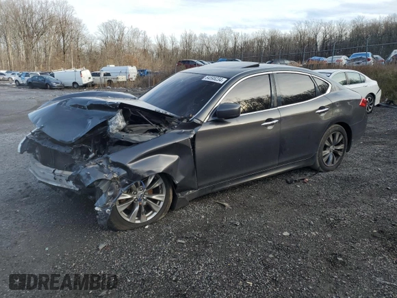 2012 Infiniti M37 with VIN JN1BY1AR7CM390535, listed as a Copart auction lot 84595234 with 0 mi miles and Salvage Title. Bid and sale history available at carsss.com. Image 1.