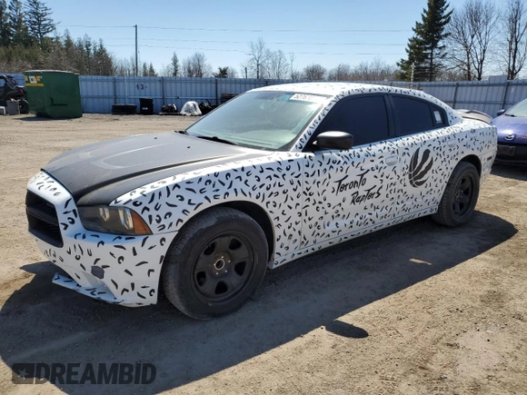 2013 Dodge Charger Police with VIN 2C3CDXAG6DH619696, listed as a Copart auction lot 52769355 with 227,979 mi miles and Salvage Title. Bid and sale history available at carsss.com. Image 1.