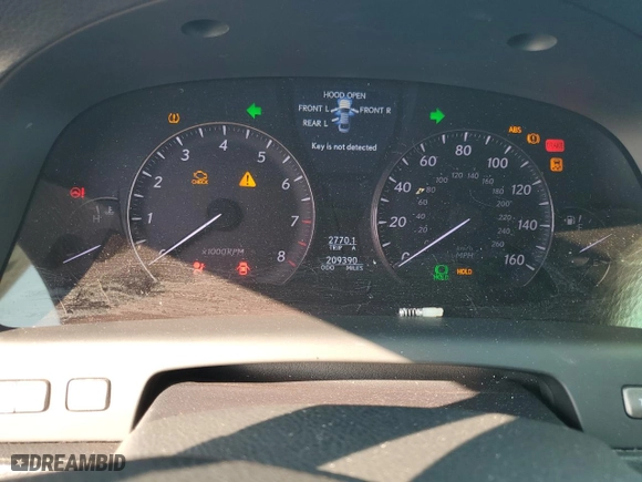 2011 Lexus LS 460 L with VIN JTHGL5EF5B5043513, listed as a Copart auction lot 70888444 with NaN miles and Salvage Title. Bid and sale history available at carsss.com. Image 9.