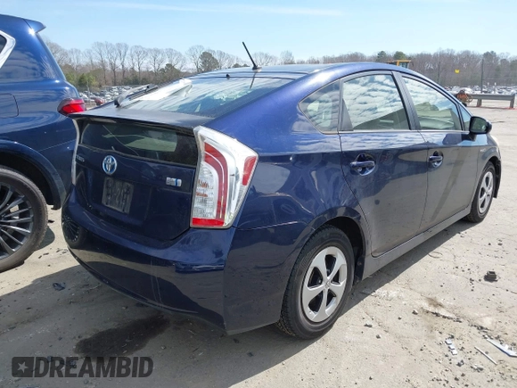2013 Toyota Prius One with VIN JTDKN3DU9D0344912, listed as a IAAI auction lot 41623973 with 144,660 mi miles and . Bid and sale history available at DreamBid. Image 4.