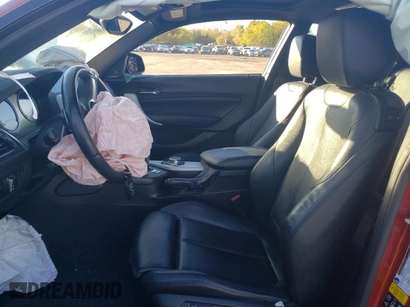 2018 BMW 2 Series 230i xDrive with VIN WBA2J3C53JVA49891, listed as a Copart auction lot 75574104 with 55,253 mi miles and Salvage title. Bid and sale history available at DreamBid. Image 7.