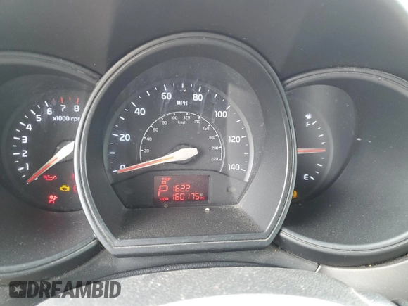 2013 Kia Rio LX with VIN KNADM5A32D6210014, listed as a Copart auction lot 86190454 with 160,175 mi miles and Salvage Title. Bid and sale history available at carsss.com. Image 9.