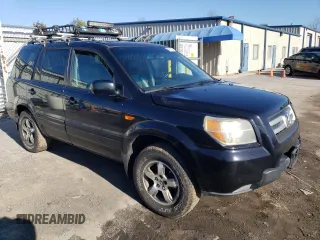 2006 Honda Pilot EX-L with VIN 5FNYF18726B019216, listed as a Copart auction lot 45735795 with 219,600 mi miles and Clean Title. Bid and sale history available at DreamBid. Image 4.