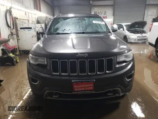 2015 Jeep Grand Cherokee Overland with VIN 1C4RJFCT2FC613502, listed as a Copart auction lot 89207005 with 124,482 mi miles and Salvage Title. Bid and sale history available at carsss.com. Image 5.
