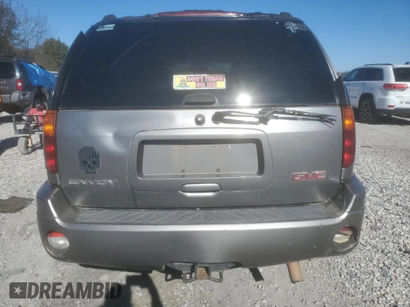 2006 GMC Envoy SLE with VIN 1GKDS13S662184697, listed as a Copart auction lot 80043434 with 196,077 mi miles and Salvage Title. Bid and sale history available at carsss.com. Image 6.