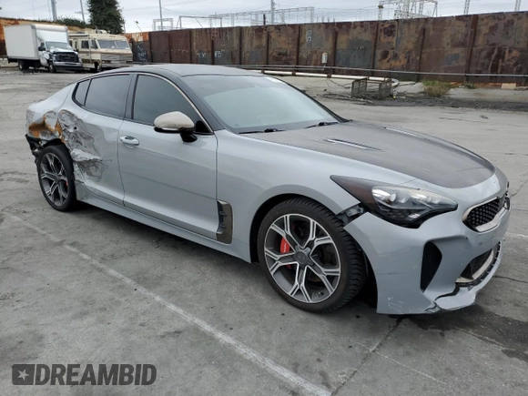 2018 Kia Stinger GT with VIN KNAE35LC4J6032204, listed as a Copart auction lot 48251235 with 58,687 mi miles and Salvage Title. Bid and sale history available at carsss.com. Image 4.
