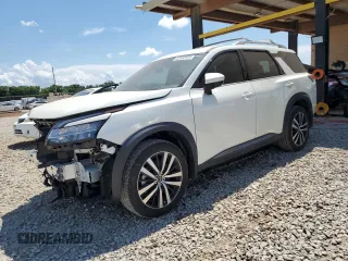 2024 Nissan Pathfinder Platinum with VIN 5N1DR3DH7RC245488, listed as a Copart auction lot 62932975 with 19,888 mi miles and Non repairable. Bid and sale history available at DreamBid. Image 1.