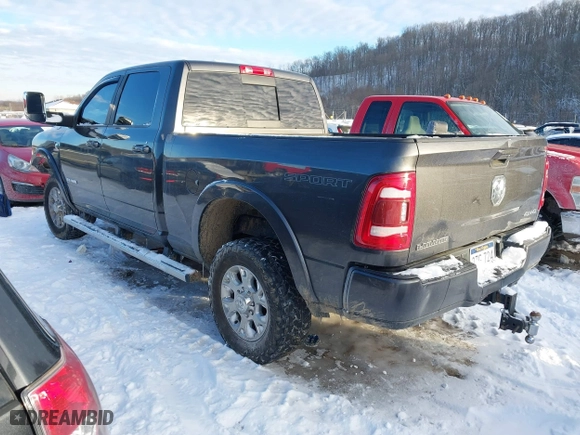 2022 Ram 2500 Laramie with VIN 3C6UR5FL9NG309997, listed as a IAAI auction lot 41346224 with 59,338 mi miles. Bid and sale history available at carsss.com. Image 3.