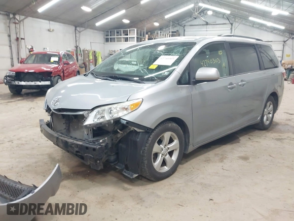 2015 Toyota Sienna LE AAS with VIN 5TDKK3DC9FS622028, listed as a IAAI auction lot 42740303 with 132,529 mi miles and . Bid and sale history available at DreamBid. Image 2.