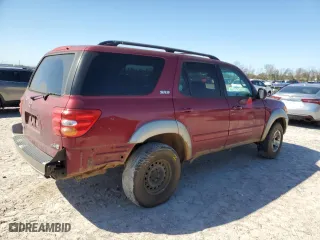 2001 Toyota Sequoia SR5 with VIN 5TDZT34A31S014508, listed as a Copart auction lot 48428945 with 290,773 mi miles and Salvage Title. Bid and sale history available at carsss.com. Image 3.