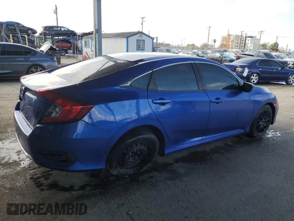 2021 Honda Civic Sedan LX with VIN 2HGFC2F63MH503632, listed as a Copart auction lot 48204085 with 29,229 mi miles and Salvage Title. Bid and sale history available at carsss.com. Image 3.