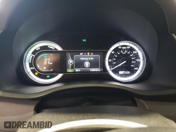 2017 Kia Niro LX with VIN KNDCB3LC9H5059402, listed as a Copart auction lot 55252505 with 144,642 mi miles and Clean Title. Bid and sale history available at carsss.com. Image 9.