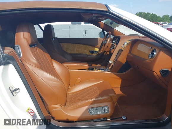 2012 Bentley Continental GT with VIN SCBGR3ZA1CC077130, listed as a IAAI auction lot 42138327 with 36,329 mi miles and . Bid and sale history available at DreamBid. Image 5.