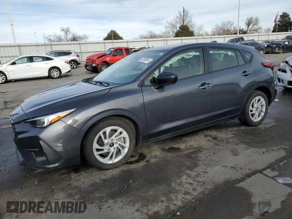 2024 Subaru Impreza with VIN JF1GUABC9R8297483, listed as a Copart auction lot 82205914 with 18,473 mi miles and Salvage Title. Bid and sale history available at carsss.com. Image 1.