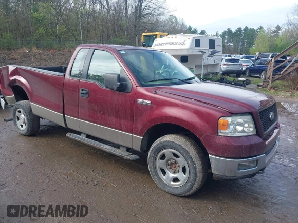 2005 Ford F-150 XL with VIN 1FTRF14W55NA02640, listed as a IAAI auction lot 42188475 with 188,506 mi miles and . Bid and sale history available at DreamBid. Image 1.