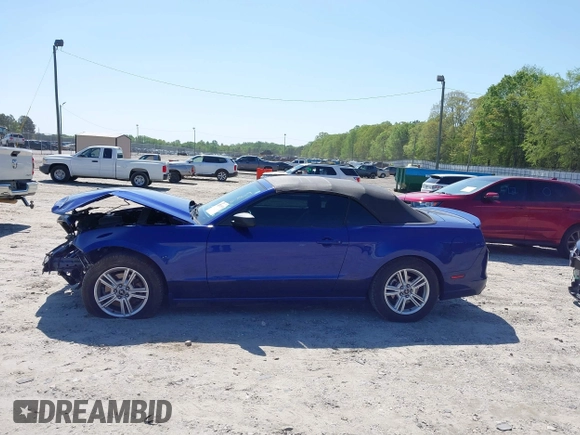 2013 Ford Mustang V6 with VIN 1ZVBP8EM7D5235869, listed as a IAAI auction lot 42000558 with 90,757 mi miles and . Bid and sale history available at DreamBid. Image 15.